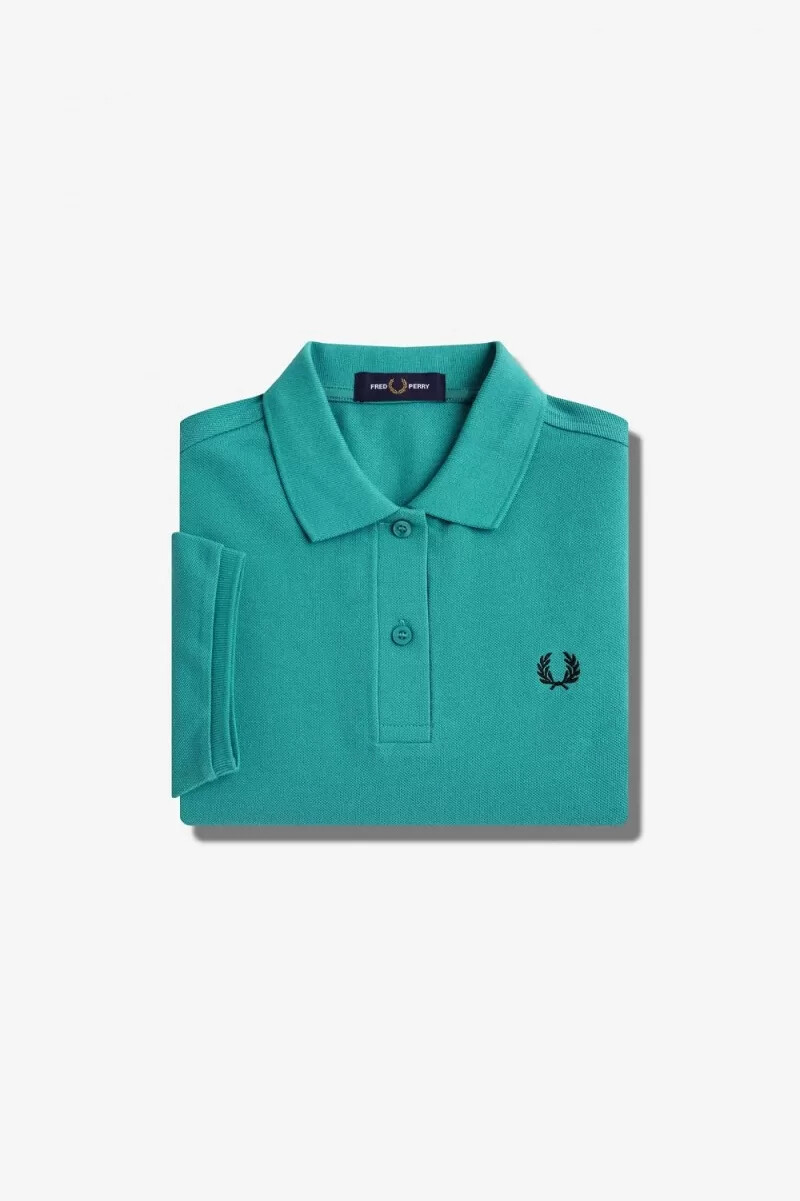 fred perry g6000 womens shirt deep mint black