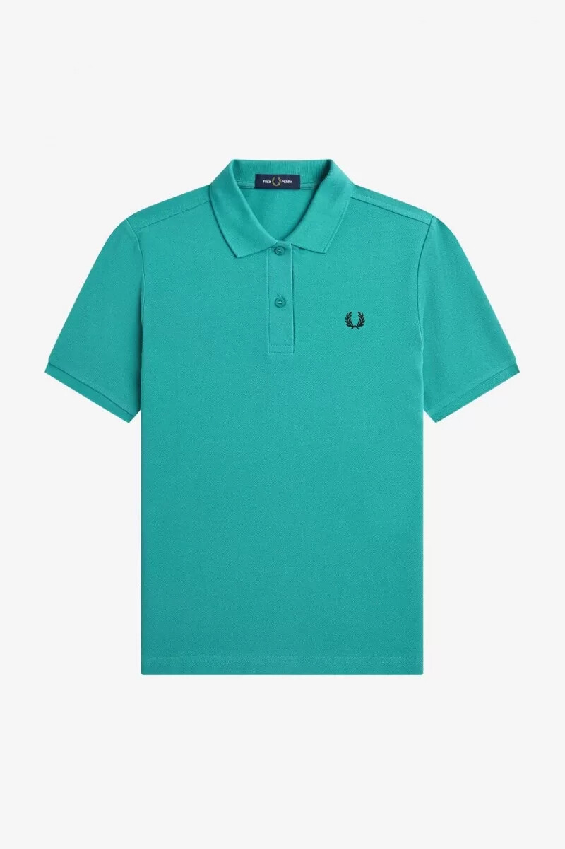 fred perry g6000 womens shirt deep mint black