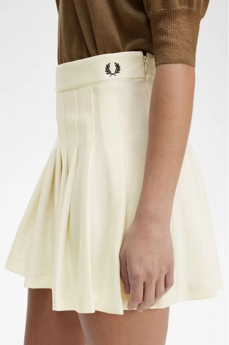 fred perry pleated tennis womens skirts beige