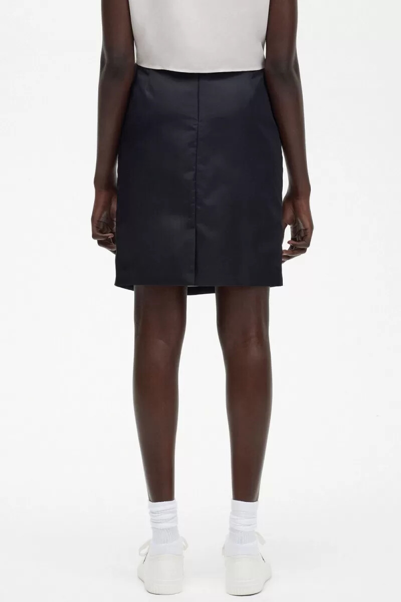 fred perry zip detail womens skirts black