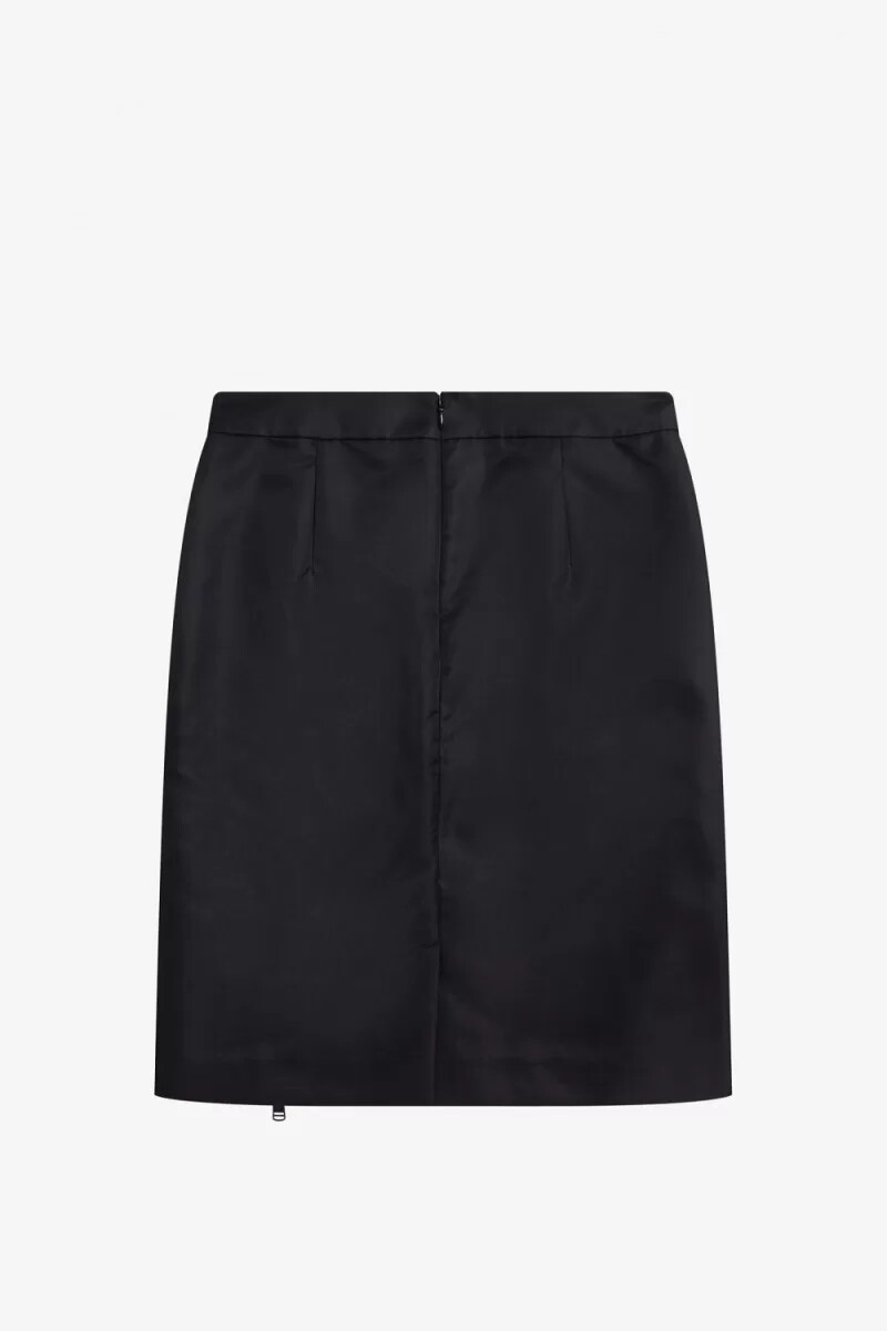 fred perry zip detail womens skirts black