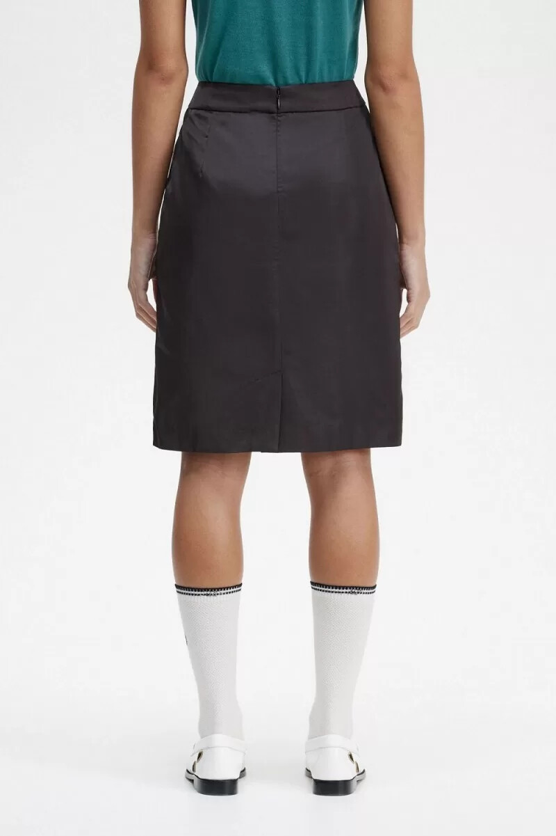 fred perry zip detail womens skirts black