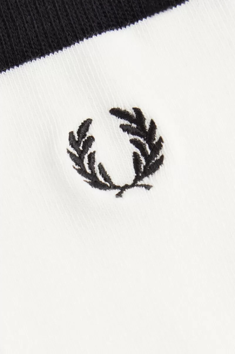 fred perry heart womens socks snow white