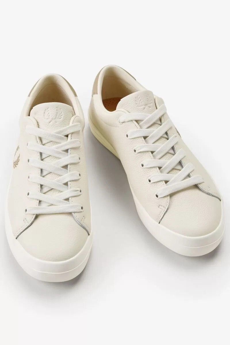 fred perry lottie womens tennis shoes beige green
