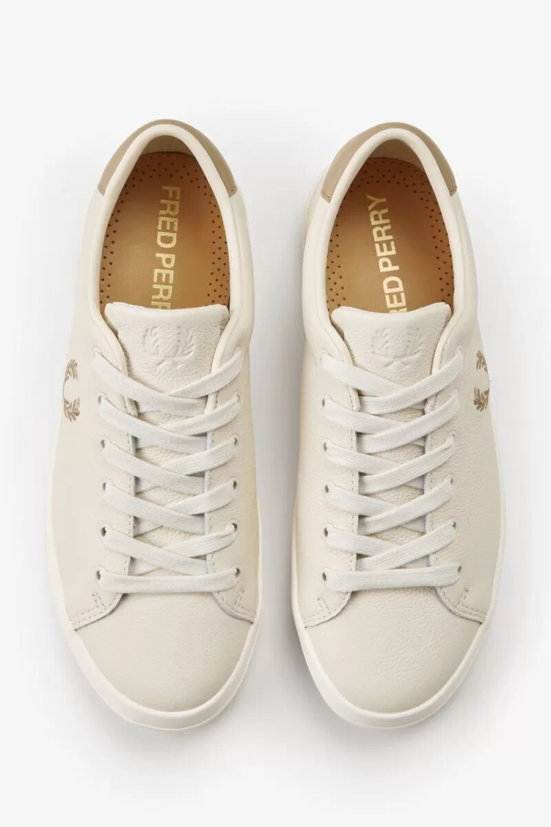 fred perry lottie womens tennis shoes beige green