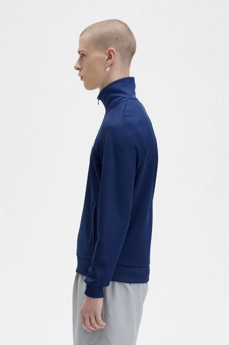 fred perry classic mens track jackets french navy