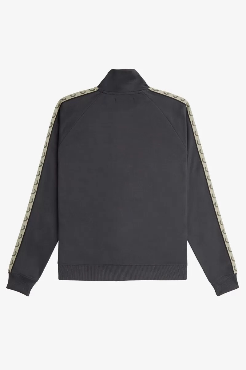 fred perry contrast tape mens track jackets anchor grey black