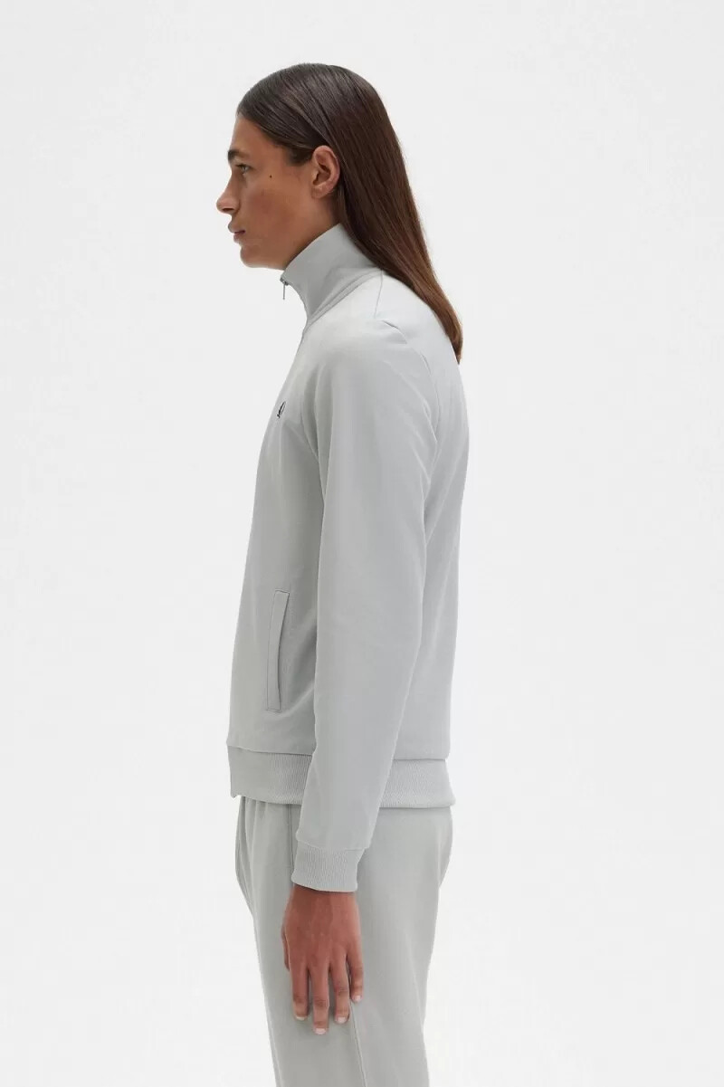 fred perry classic mens track jackets grey