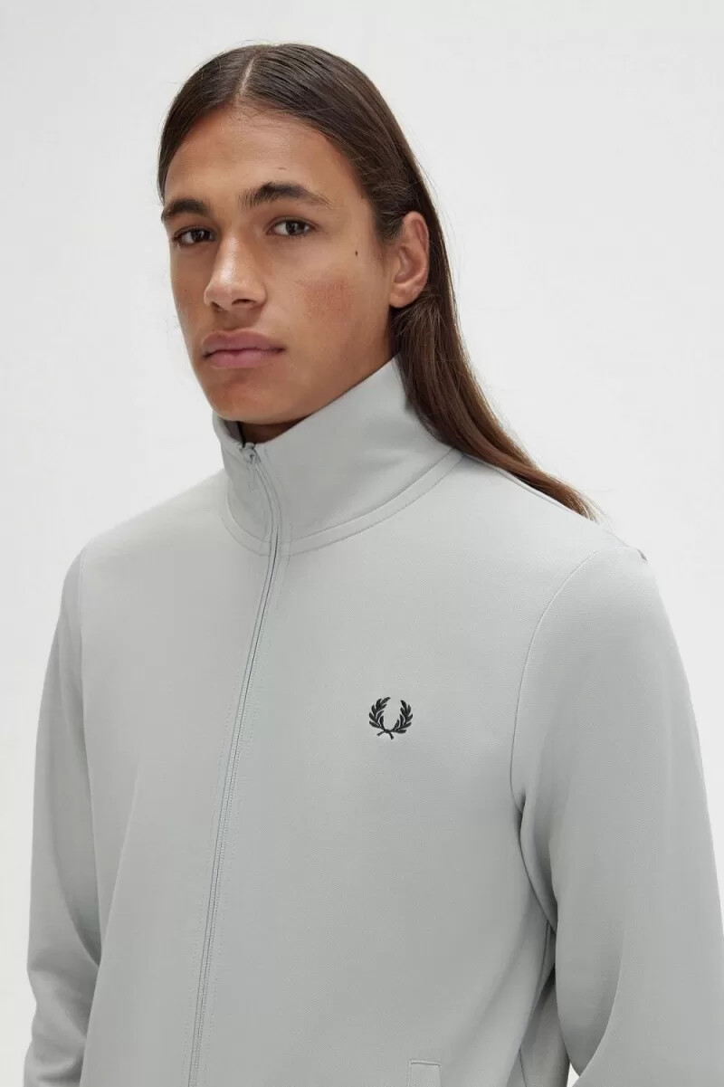 fred perry classic mens track jackets grey
