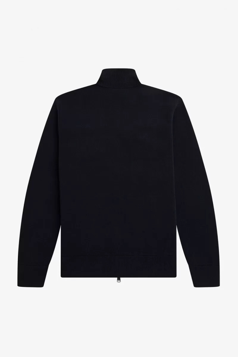 fred perry knitted mens track jackets navy