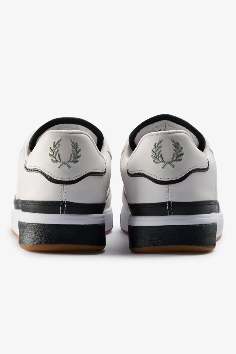 fred perry b300 mens trainers snow white mint